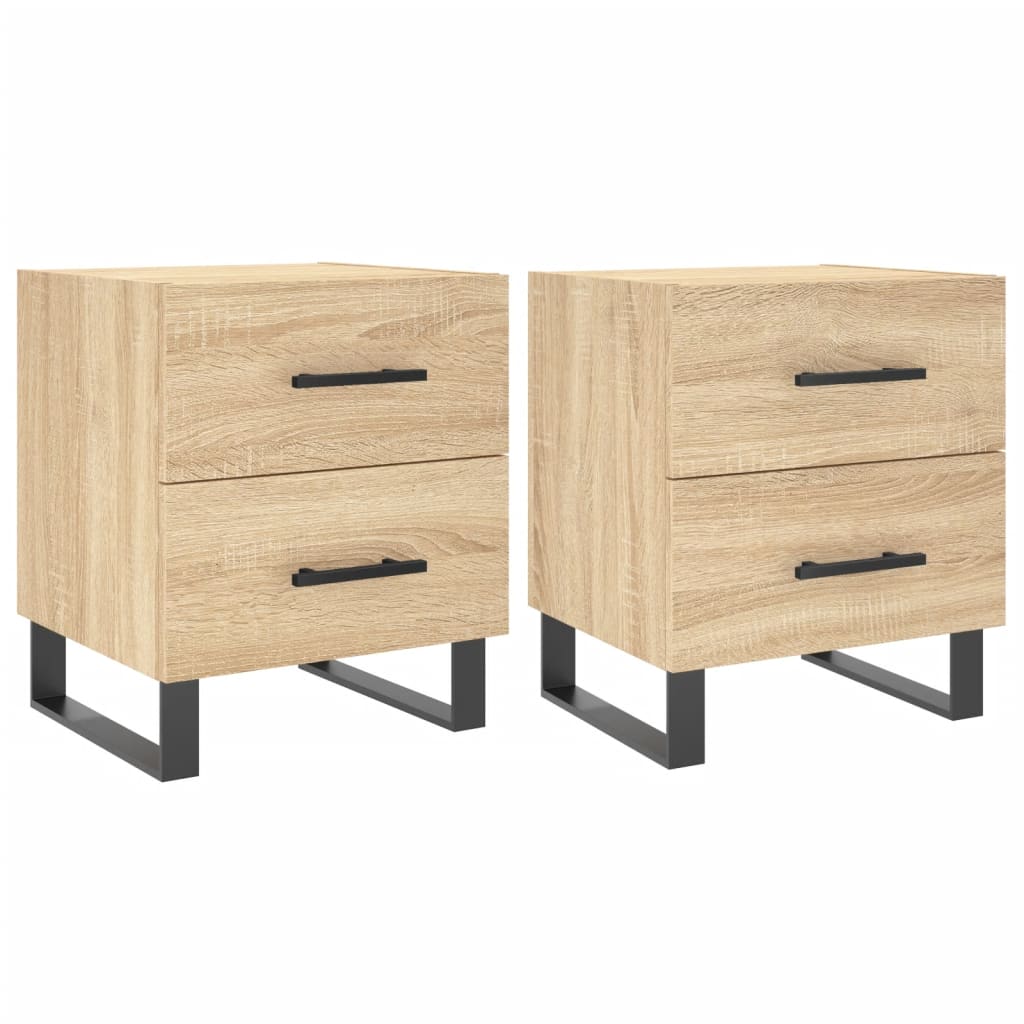 Tables de chevet 2 pcs chêne sonoma 40x35x47,5 cm - XIOS