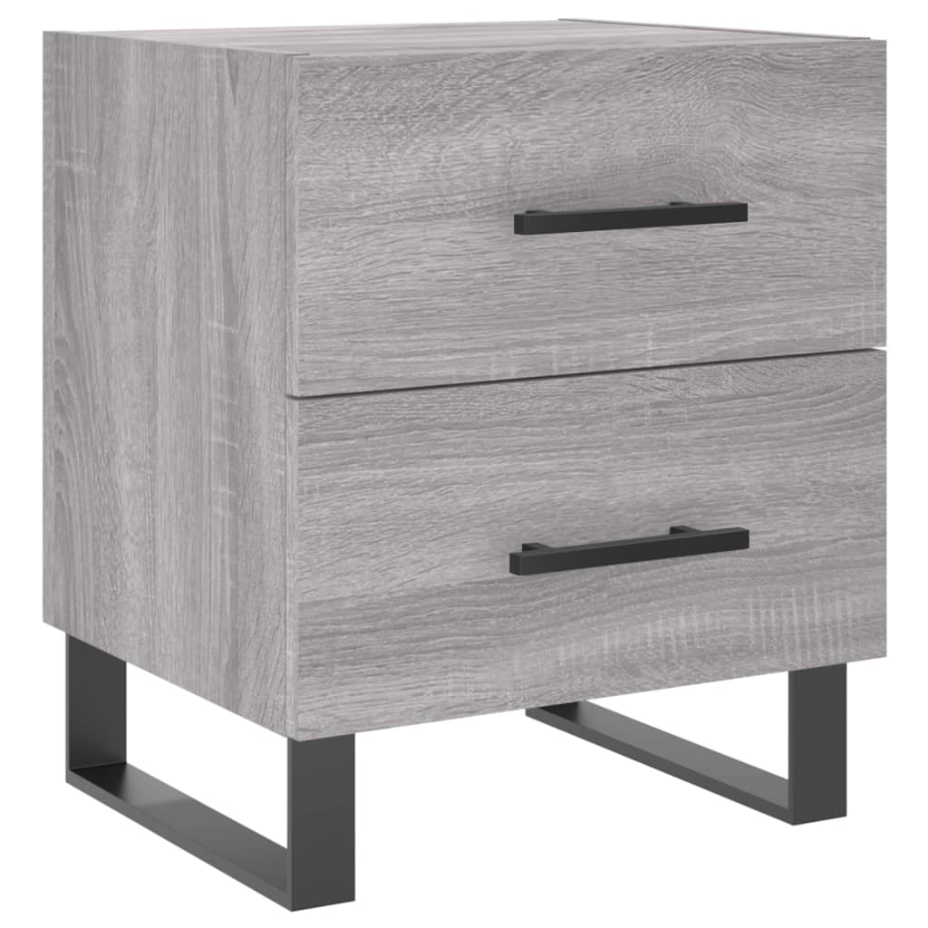 Table de chevet sonoma gris 40x35x47,5 cm bois d’ingénierie - XIOS
