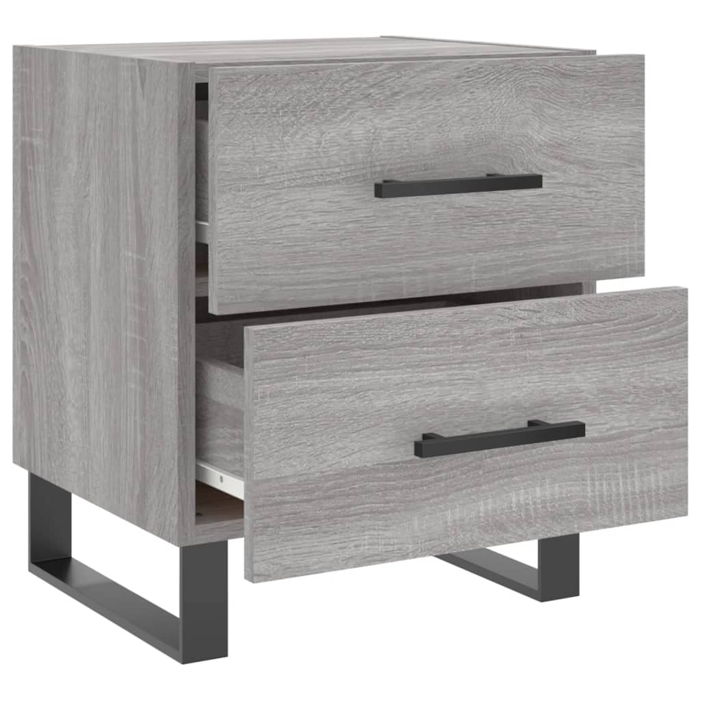 Table de chevet sonoma gris 40x35x47,5 cm bois d’ingénierie - XIOS