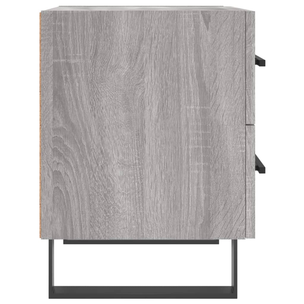 Table de chevet sonoma gris 40x35x47,5 cm bois d’ingénierie - XIOS