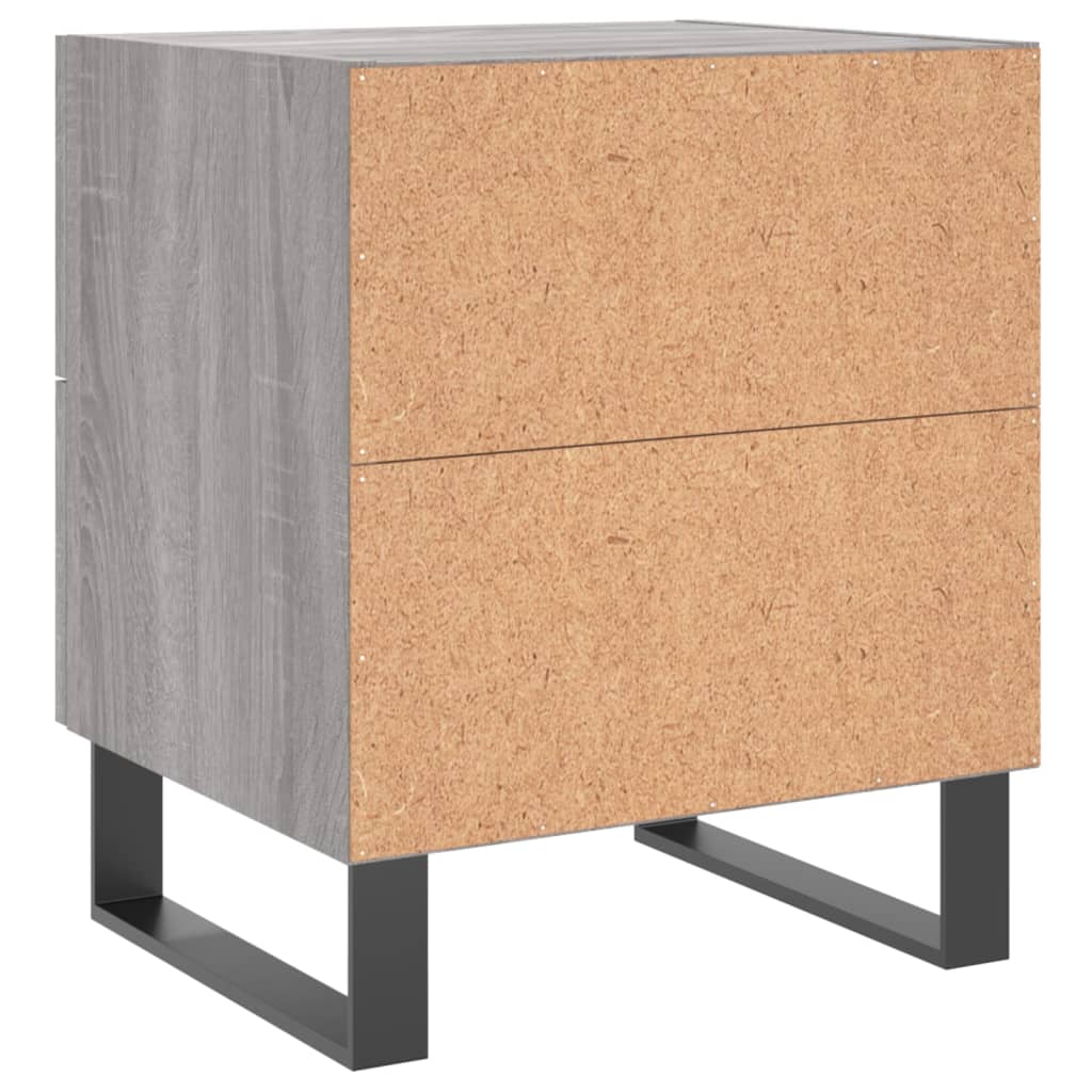 Table de chevet sonoma gris 40x35x47,5 cm bois d’ingénierie - XIOS