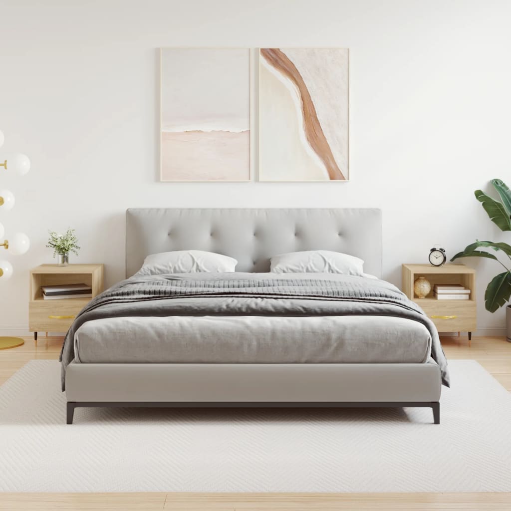 Tables de chevet 2 pcs chêne sonoma 40x35x47,5 cm - XIOS