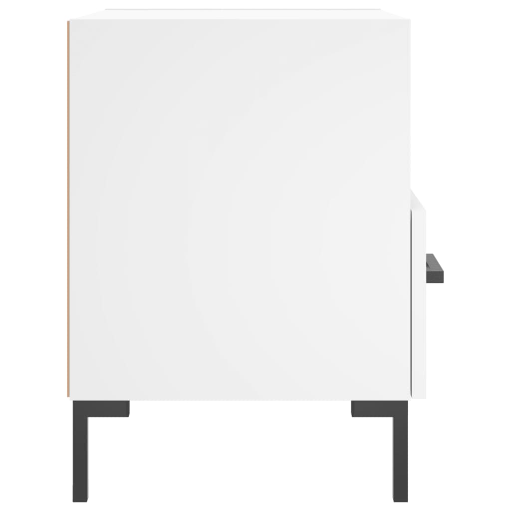 Tables de chevet 2 pcs blanc 40x35x47,5 cm bois d’ingénierie - XIOS