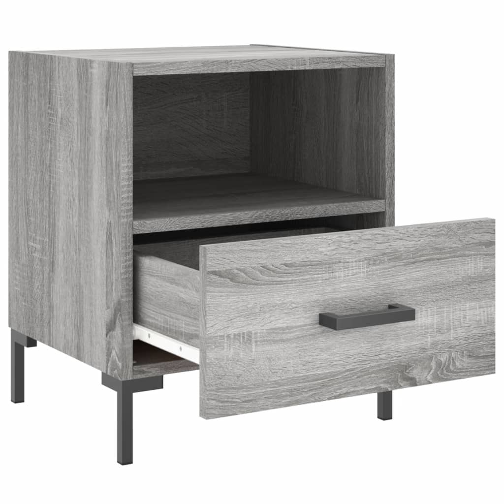 Tables de chevet 2 pcs sonoma gris 40x35x47,5 cm - XIOS