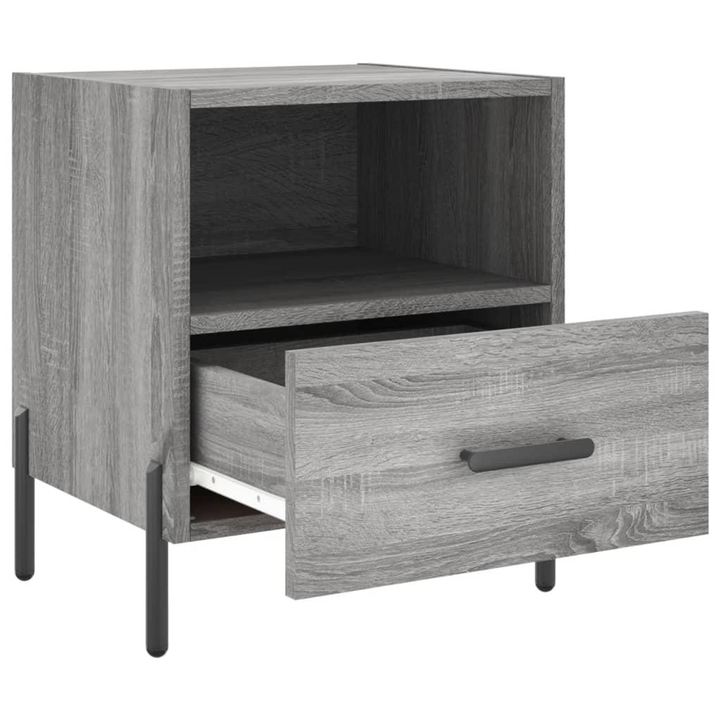 Tables de chevet 2 pcs sonoma gris 40x35x47,5 cm - XIOS