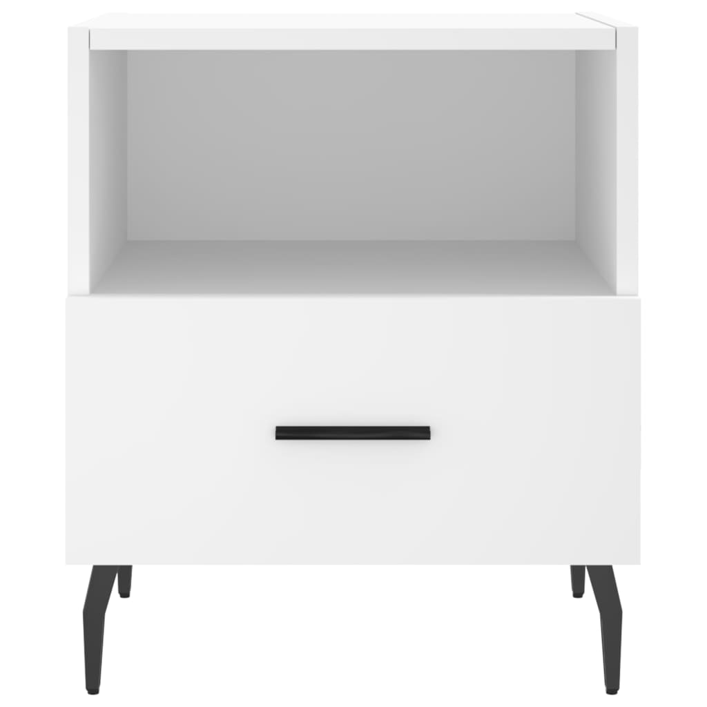 Tables de chevet 2 pcs blanc 40x35x47,5 cm bois d’ingénierie - XIOS