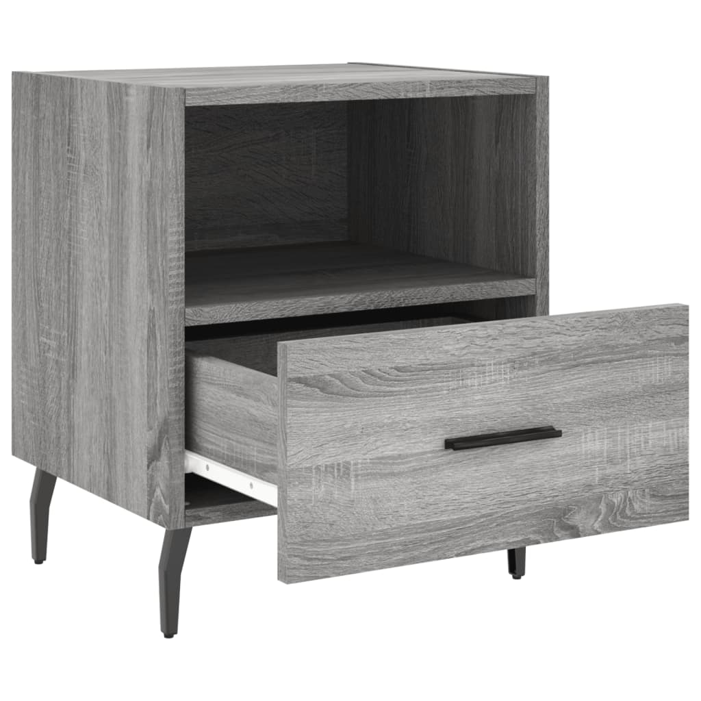Tables de chevet 2 pcs sonoma gris 40x35x47,5 cm - XIOS