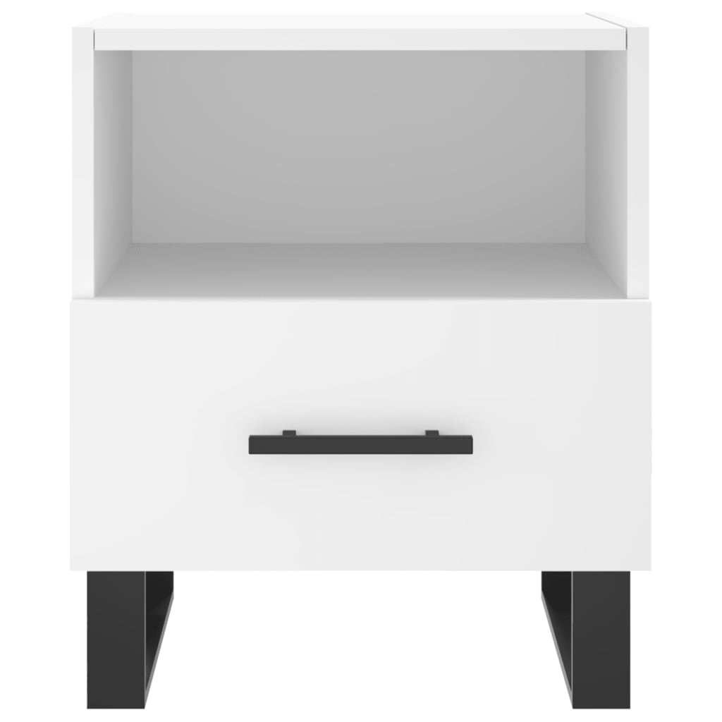 Tables de chevet 2 pcs blanc 40x35x47,5 cm bois d’ingénierie - XIOS