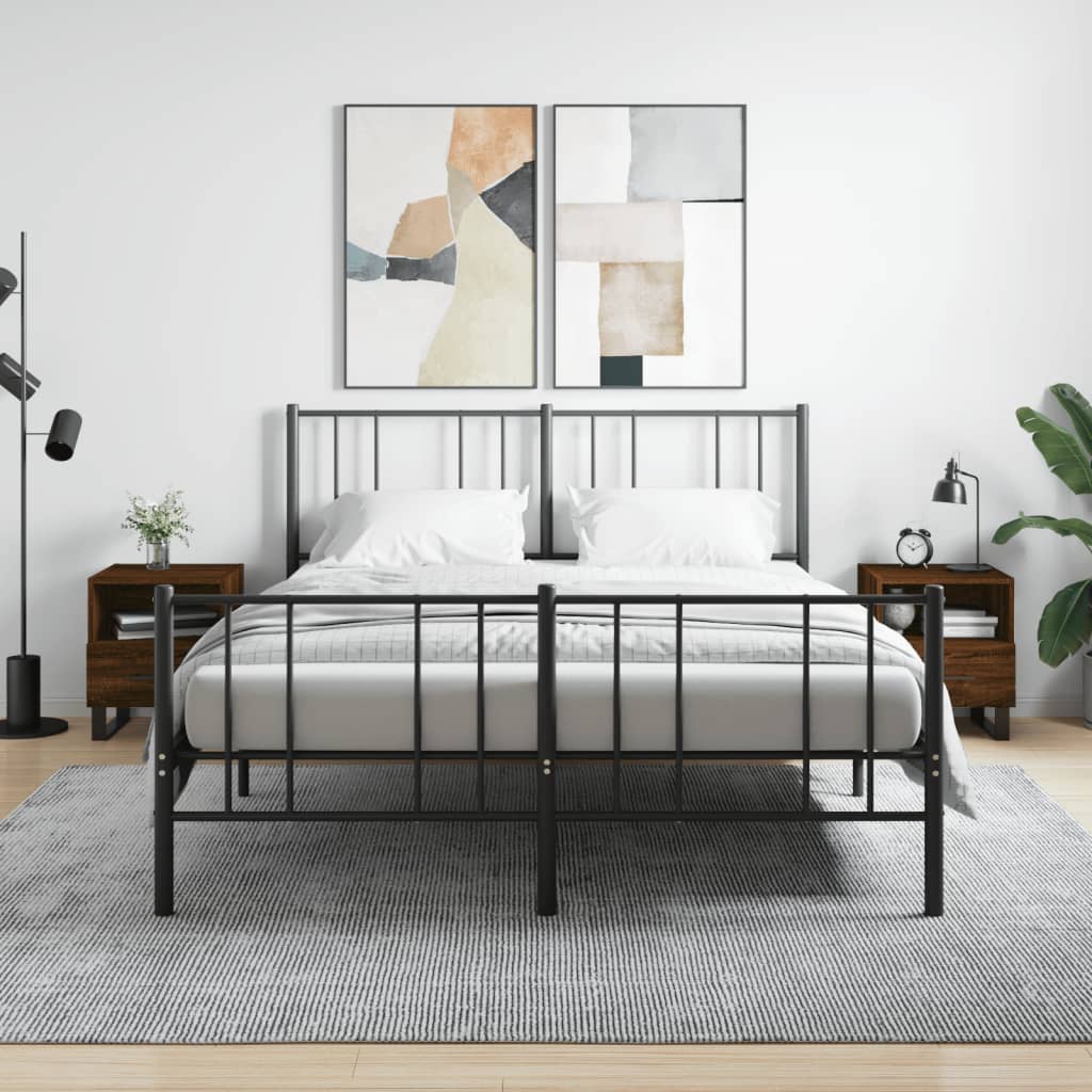 Tables de chevet 2 pcs chêne marron 40x35x47,5 cm - XIOS