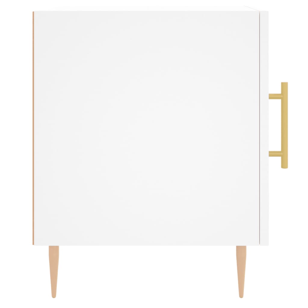 Tables de chevet 2 pcs blanc 40x40x50 cm bois d’ingénierie - XIOS