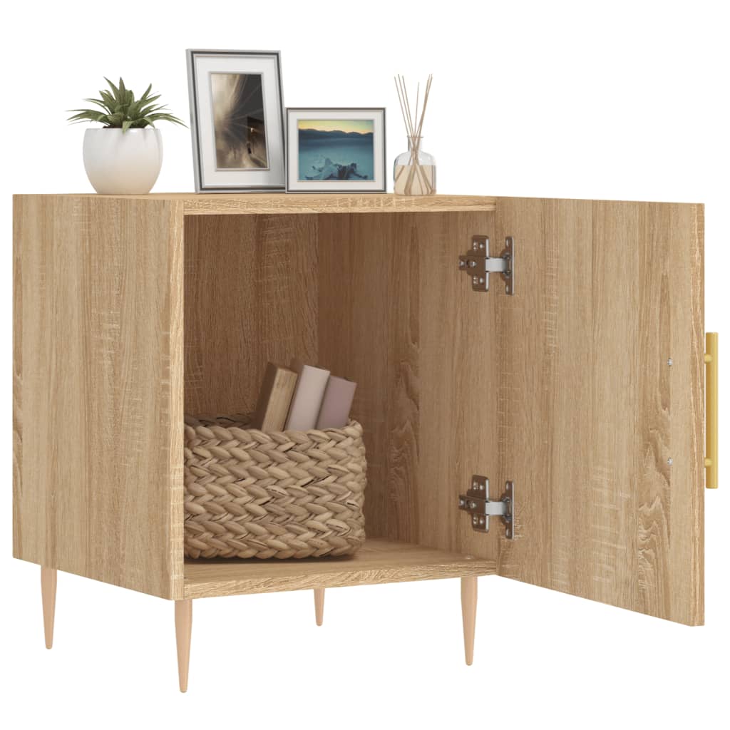 Tables de chevet 2 pcs chêne sonoma 40x40x50 cm bois ingénierie - XIOS
