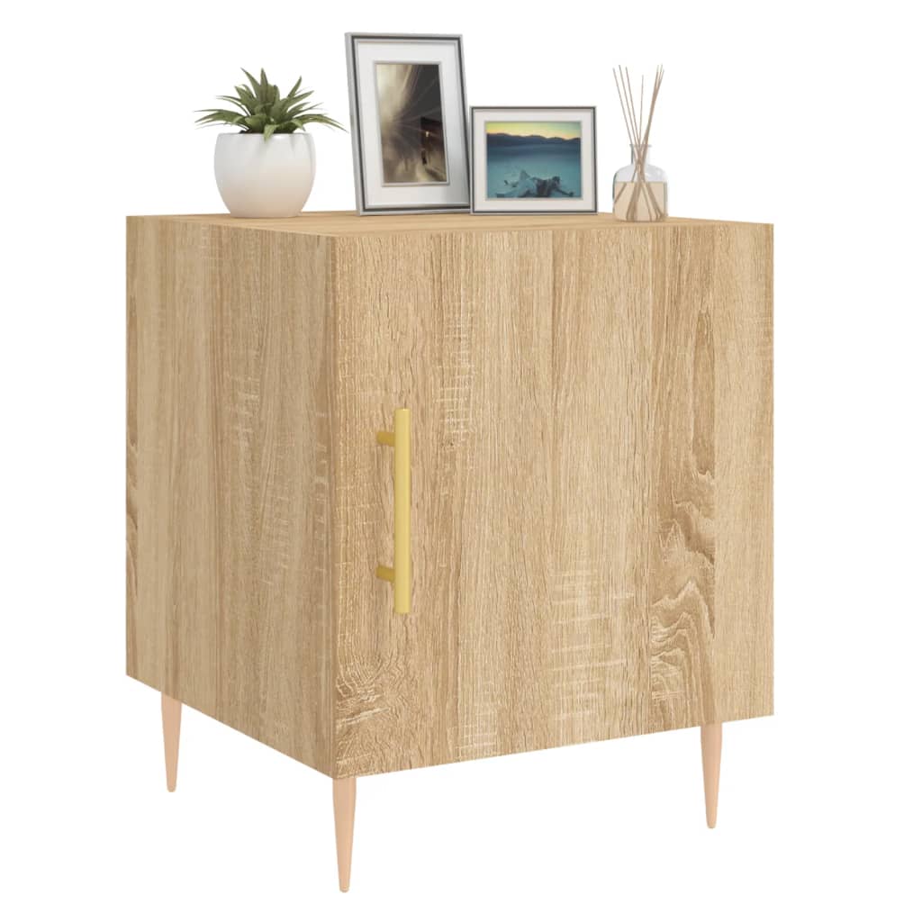 Tables de chevet 2 pcs chêne sonoma 40x40x50 cm bois ingénierie - XIOS