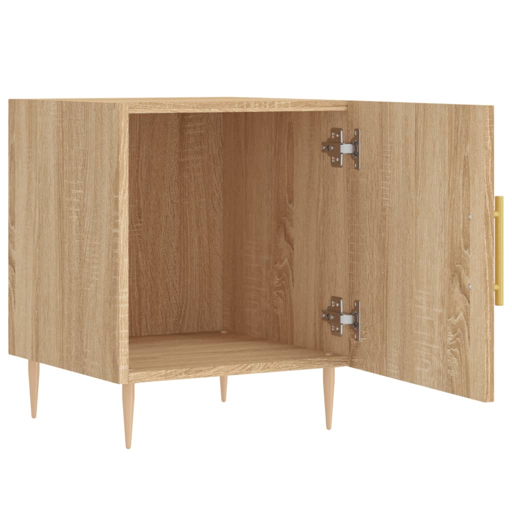 Tables de chevet 2 pcs chêne sonoma 40x40x50 cm bois ingénierie - XIOS