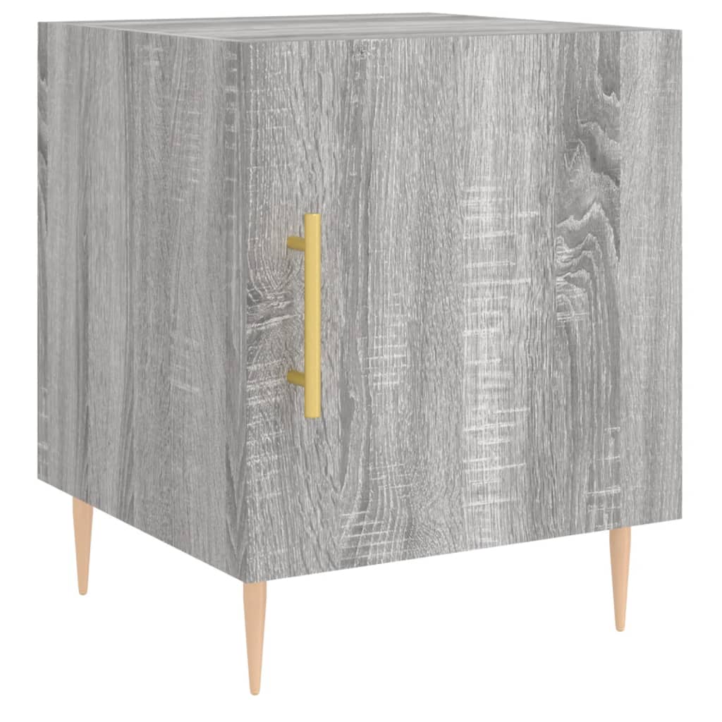 Tables de chevet 2 pcs sonoma gris 40x40x50cm bois d'ingénierie - XIOS