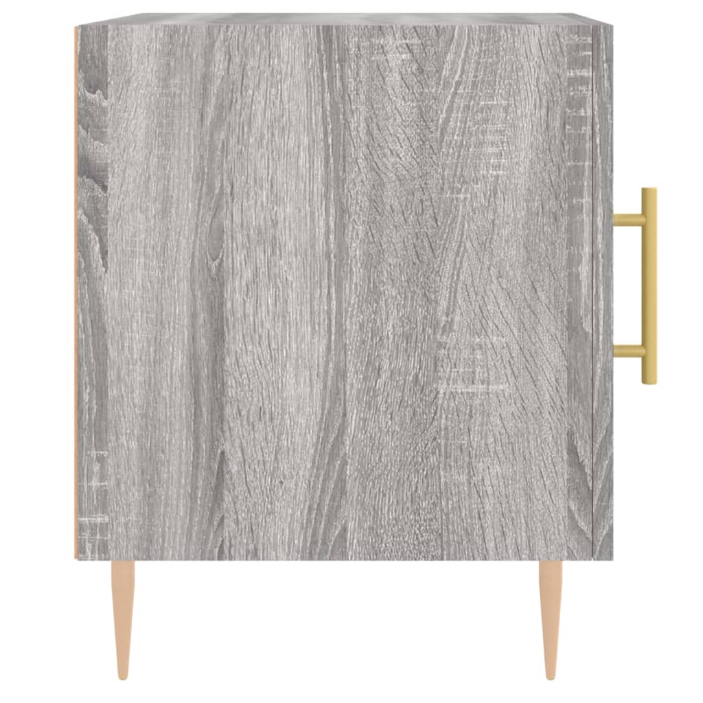 Tables de chevet 2 pcs sonoma gris 40x40x50cm bois d'ingénierie - XIOS
