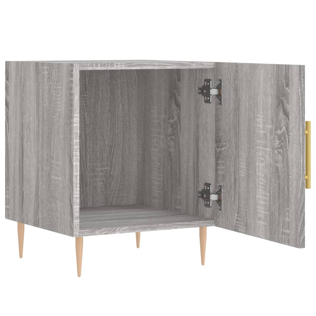 Tables de chevet 2 pcs sonoma gris 40x40x50cm bois d'ingénierie - XIOS
