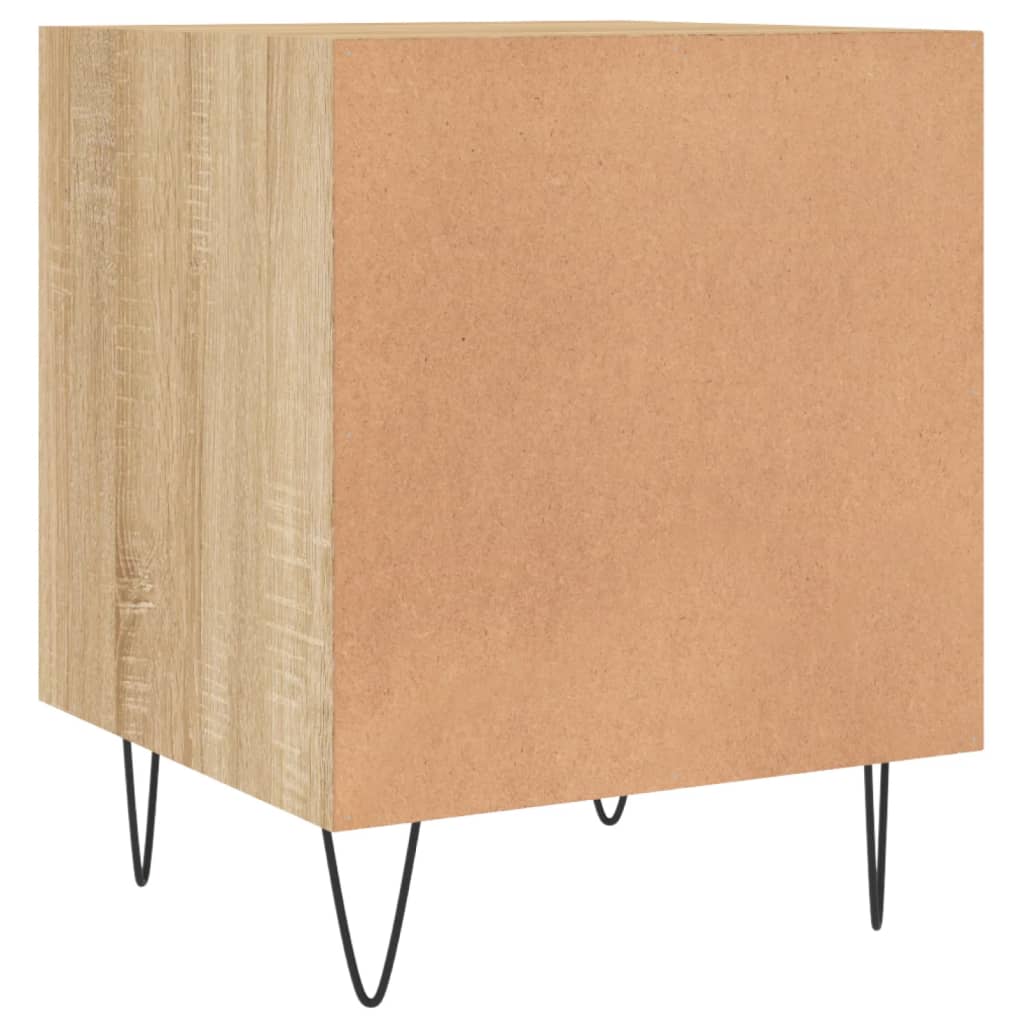 Table de chevet chêne sonoma 40x40x50 cm bois d’ingénierie - XIOS