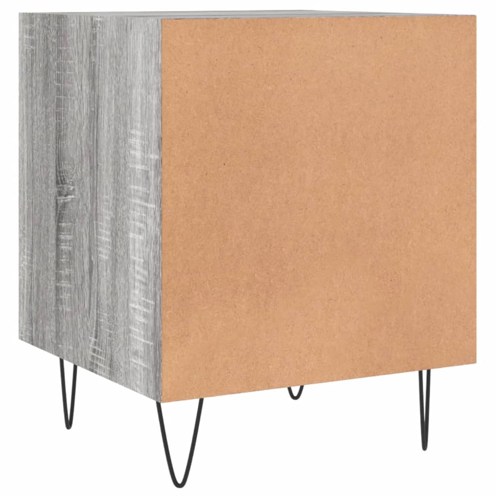 Table de chevet sonoma gris 40x40x50 cm bois d'ingénierie - XIOS