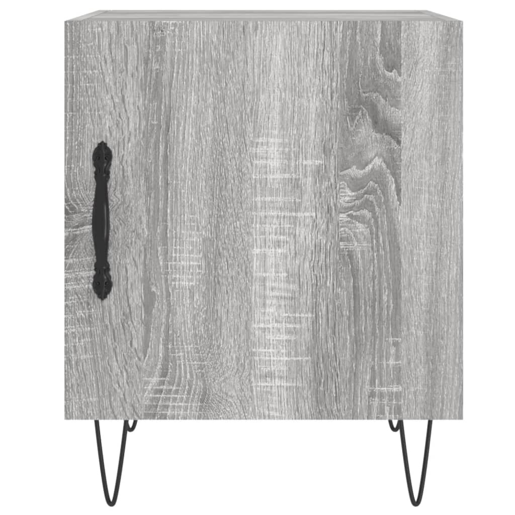 Tables de chevet 2 pcs sonoma gris 40x40x50cm bois d'ingénierie - XIOS