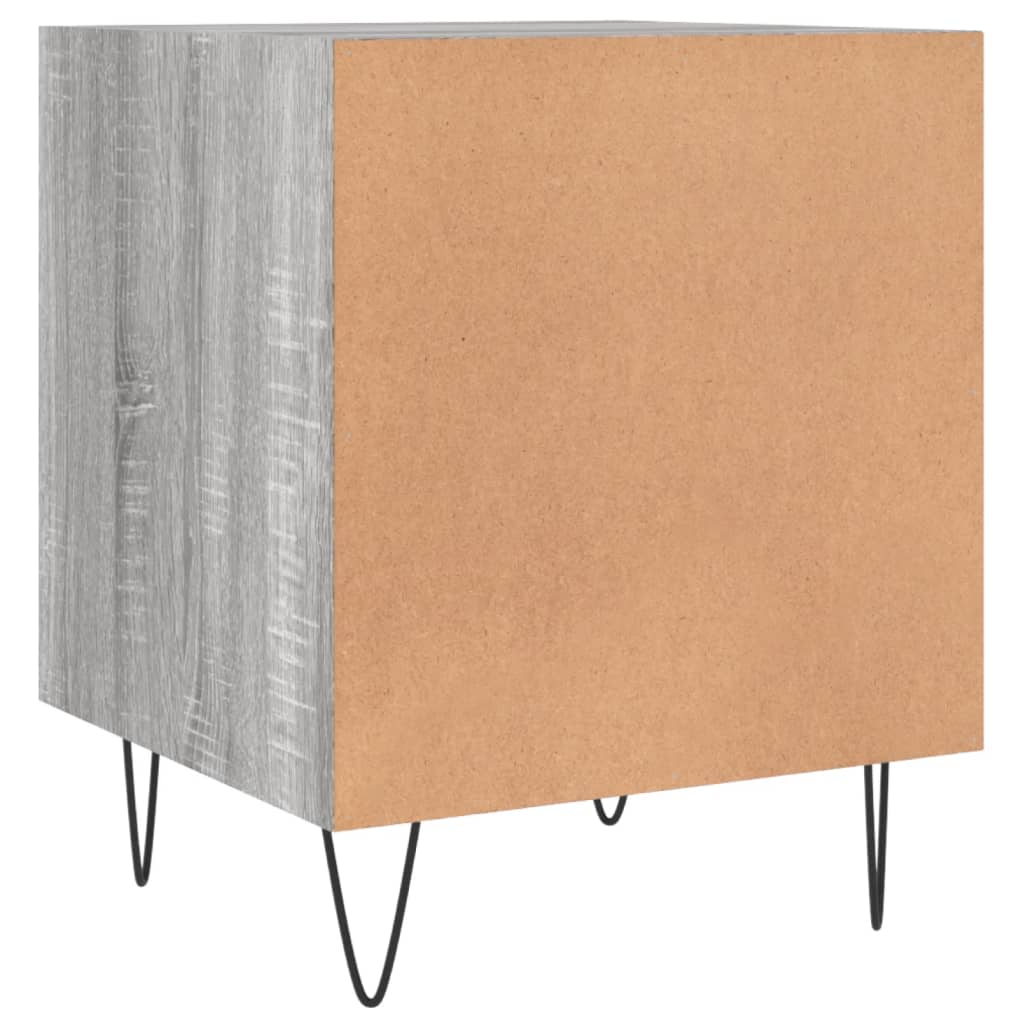 Tables de chevet 2 pcs sonoma gris 40x40x50cm bois d'ingénierie - XIOS