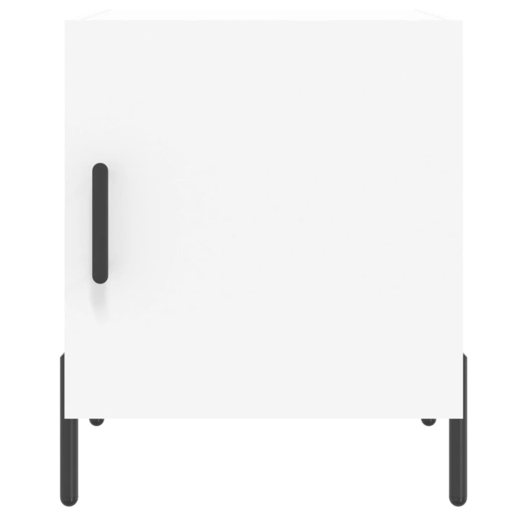 Table de chevet blanc 40x40x50 cm bois d’ingénierie - XIOS