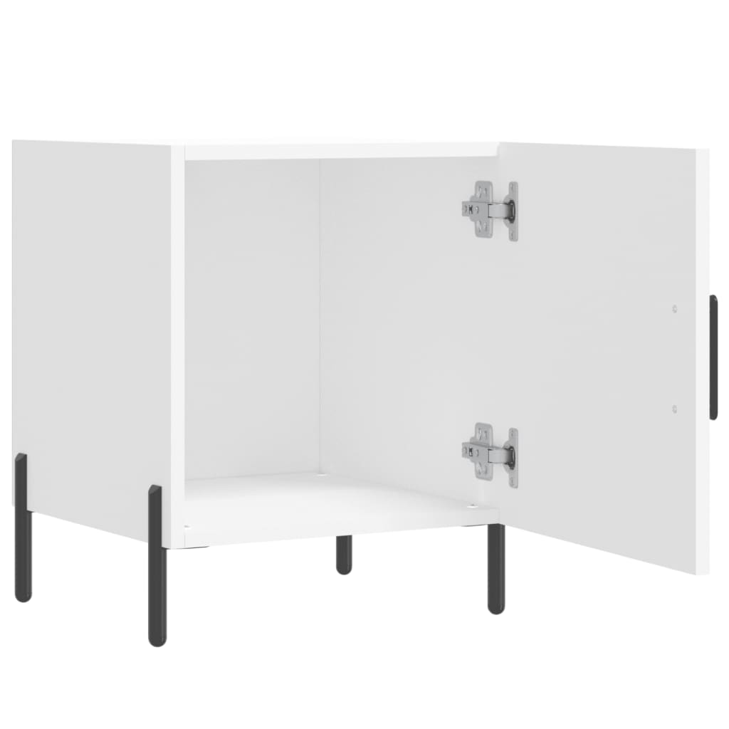 Tables de chevet 2 pcs blanc 40x40x50 cm bois d’ingénierie - XIOS