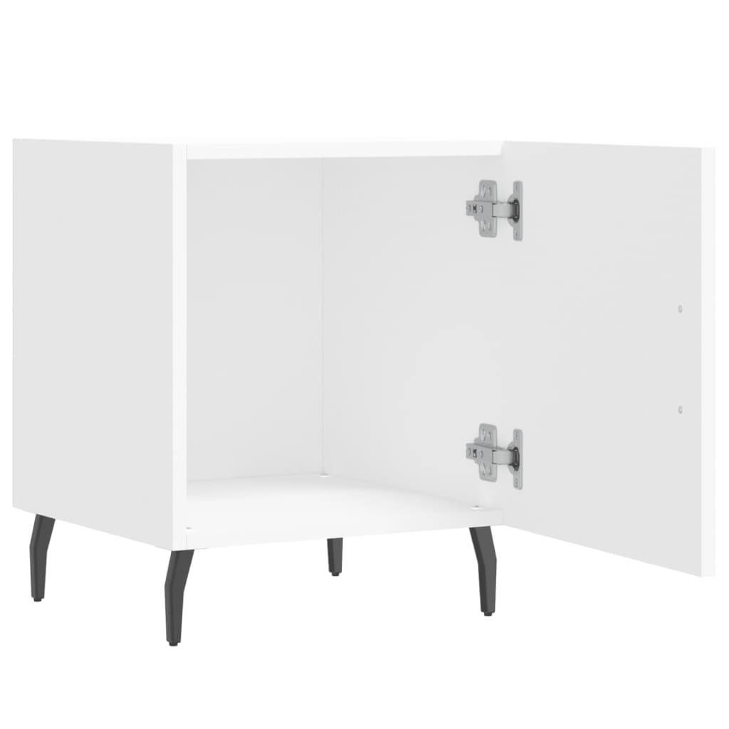 Tables de chevet 2 pcs blanc 40x40x50 cm bois d’ingénierie - XIOS