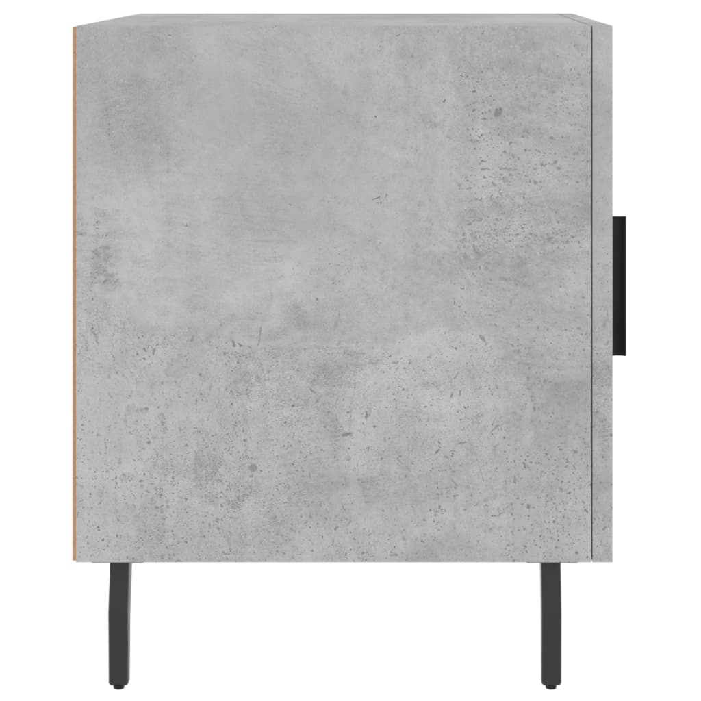 Tables de chevet 2 pcs gris béton 40x40x50 cm bois d’ingénierie - XIOS