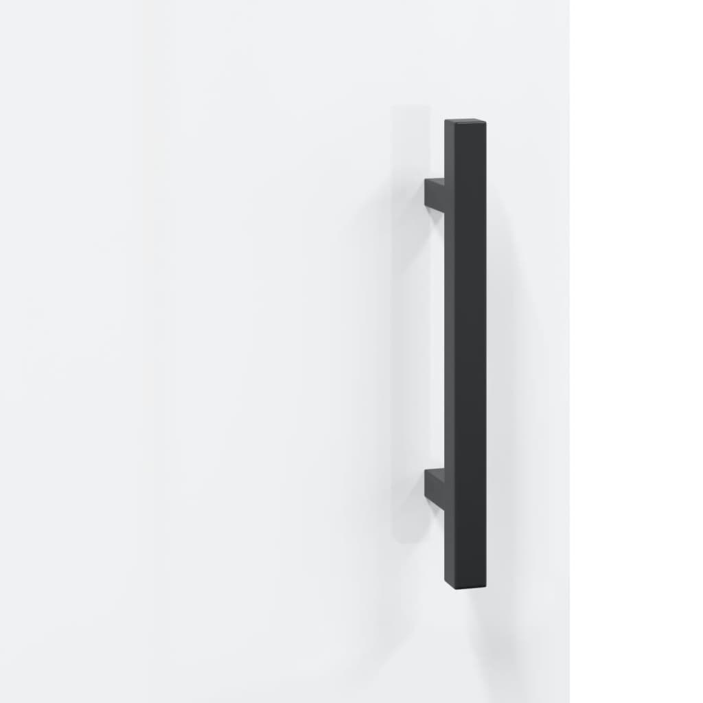 Table de chevet blanc brillant 40x40x50 cm bois d’ingénierie - XIOS