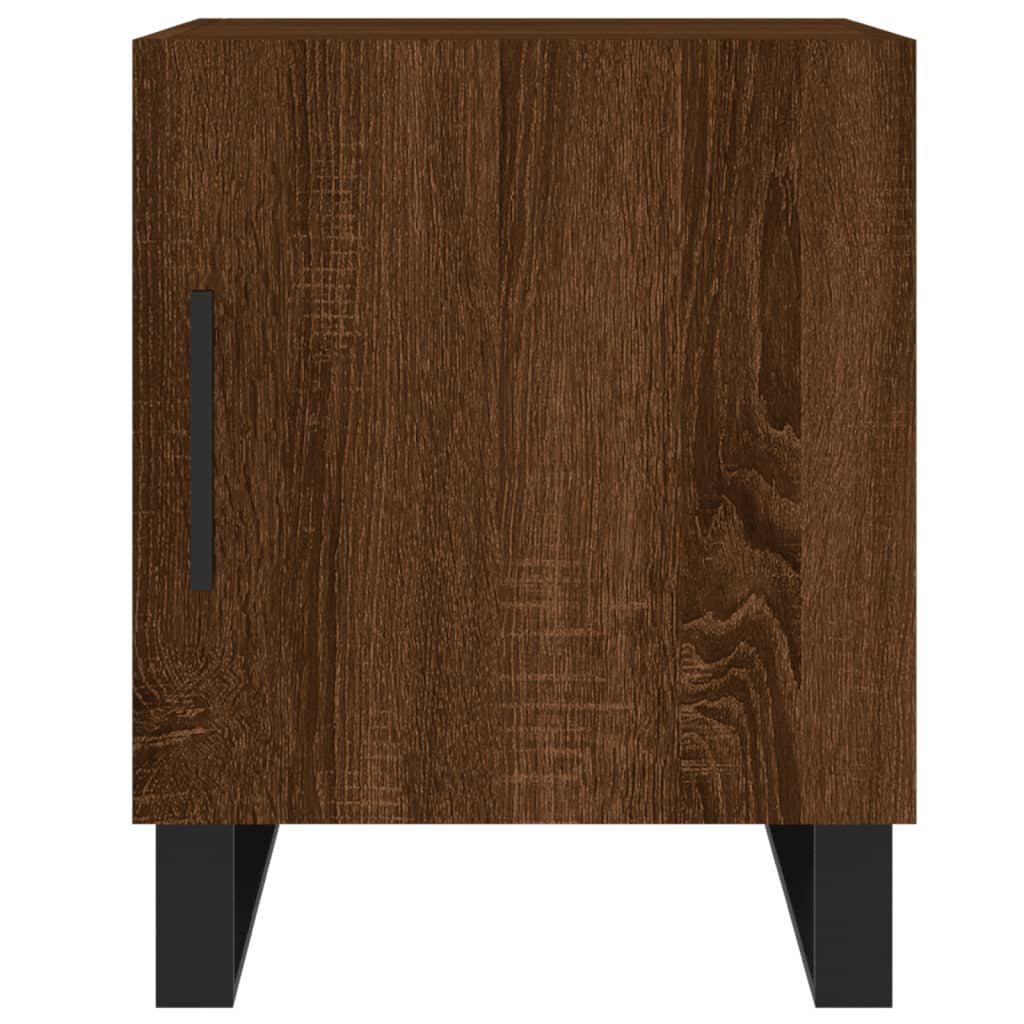 Table de chevet chêne marron 40x40x50 cm bois d’ingénierie - XIOS