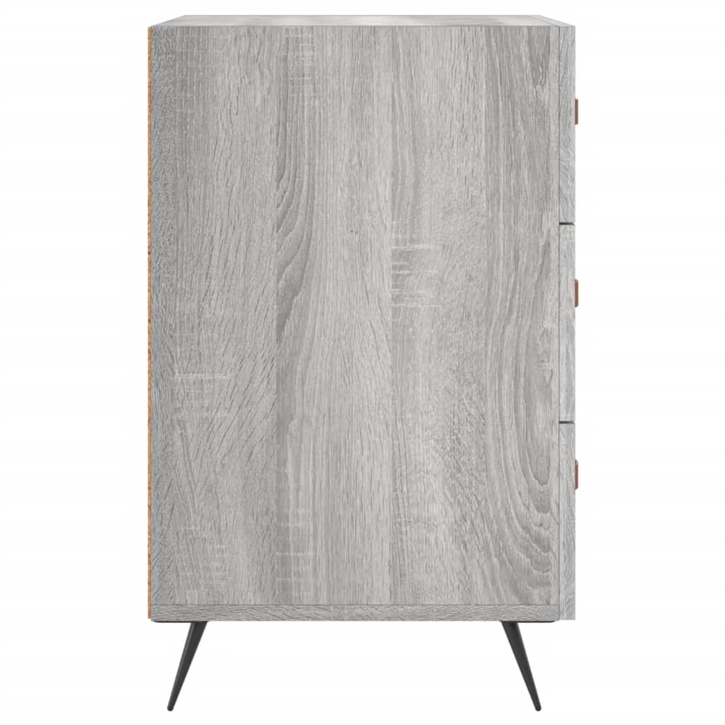 Table de chevet sonoma gris 40x40x66 cm bois d'ingénierie - XIOS