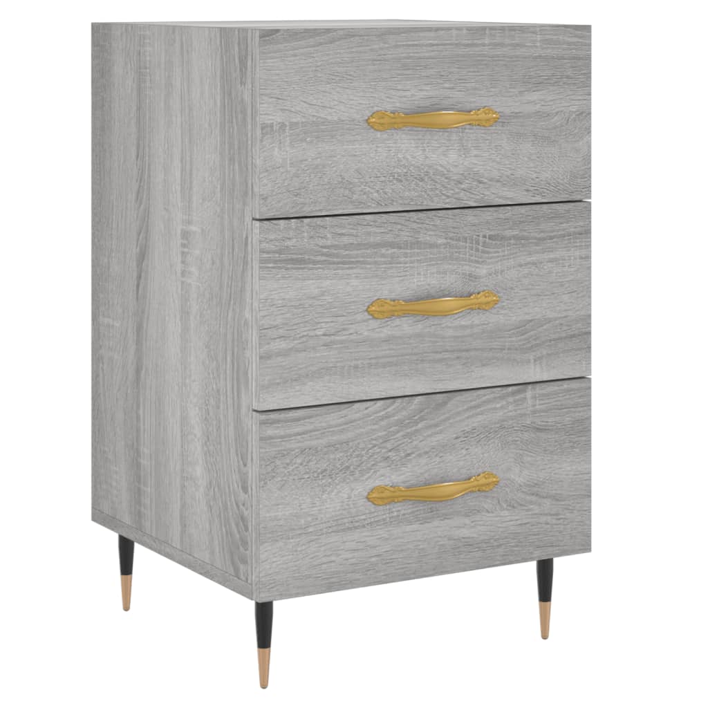 Table de chevet sonoma gris 40x40x66 cm bois d'ingénierie - XIOS
