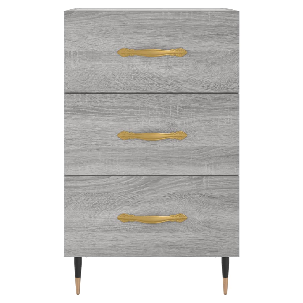 Table de chevet sonoma gris 40x40x66 cm bois d'ingénierie - XIOS