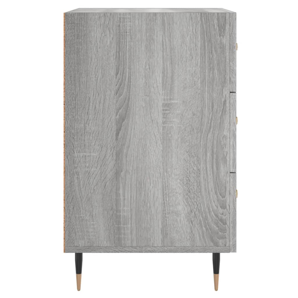 Table de chevet sonoma gris 40x40x66 cm bois d'ingénierie - XIOS