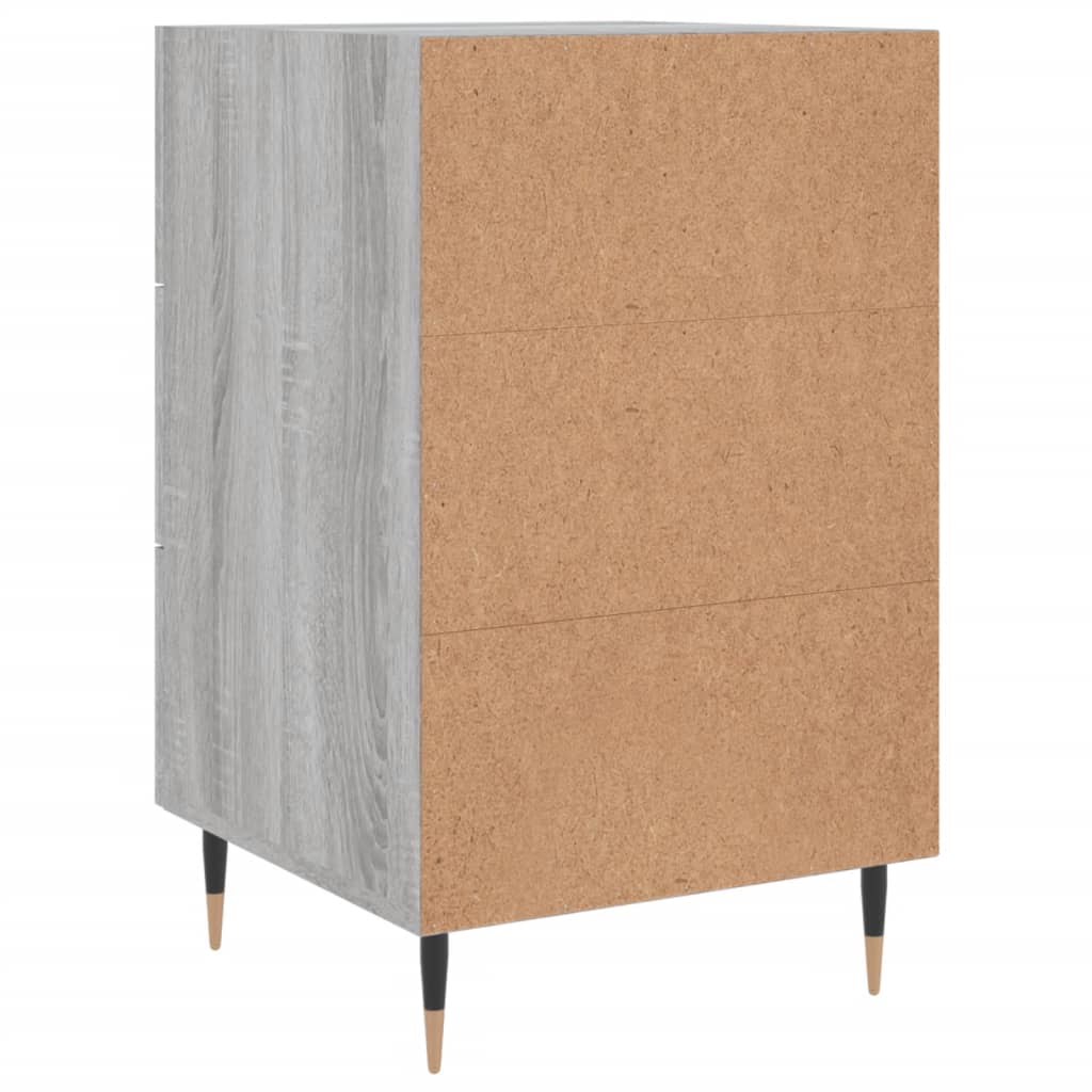Table de chevet sonoma gris 40x40x66 cm bois d'ingénierie - XIOS