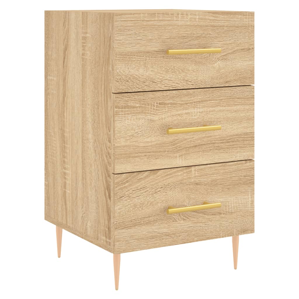 Table de chevet chêne sonoma 40x40x66 cm bois d'ingénierie - XIOS