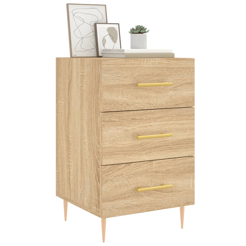 Table de chevet chêne sonoma 40x40x66 cm bois d'ingénierie - XIOS