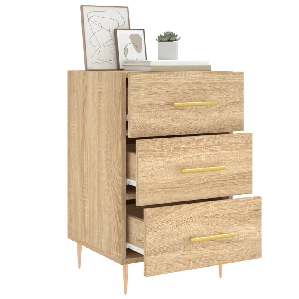 Table de chevet chêne sonoma 40x40x66 cm bois d'ingénierie - XIOS