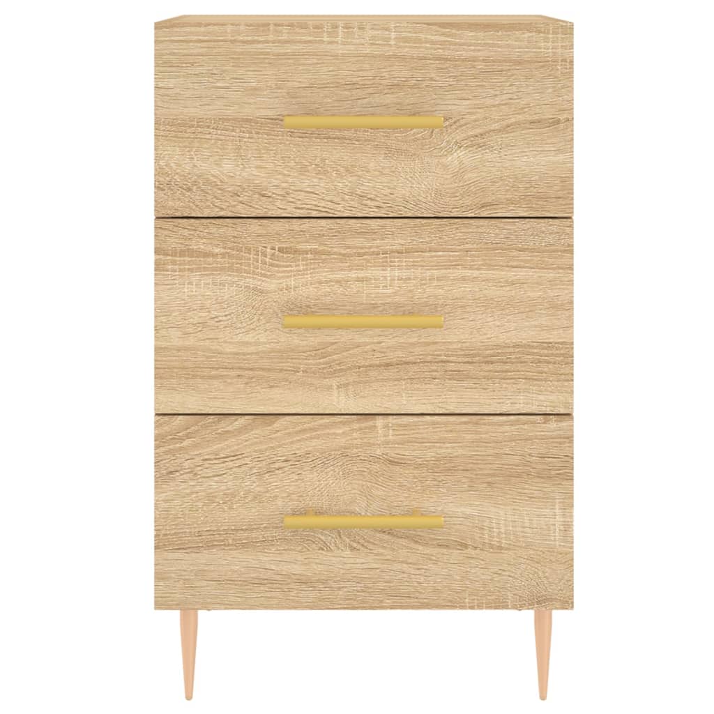Table de chevet chêne sonoma 40x40x66 cm bois d'ingénierie - XIOS