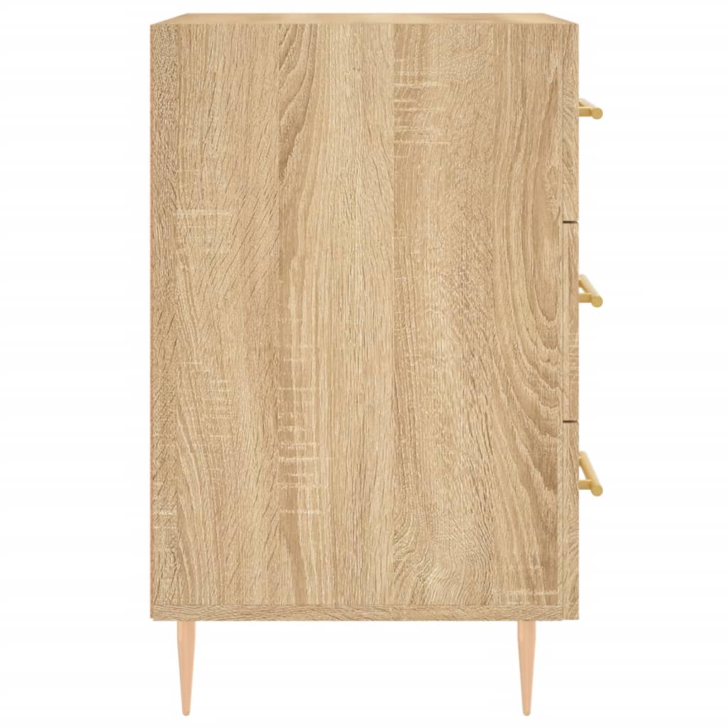 Table de chevet chêne sonoma 40x40x66 cm bois d'ingénierie - XIOS