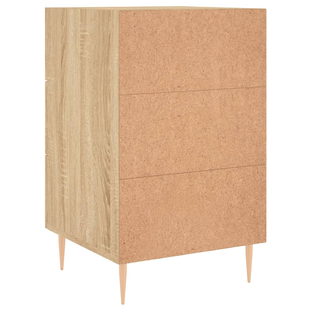 Table de chevet chêne sonoma 40x40x66 cm bois d'ingénierie - XIOS