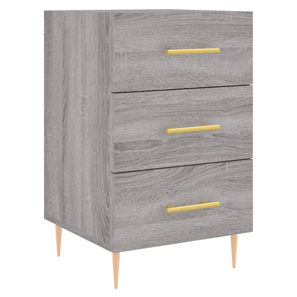 Table de chevet sonoma gris 40x40x66 cm bois d'ingénierie - XIOS