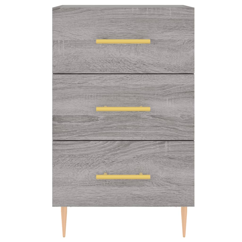 Table de chevet sonoma gris 40x40x66 cm bois d'ingénierie - XIOS