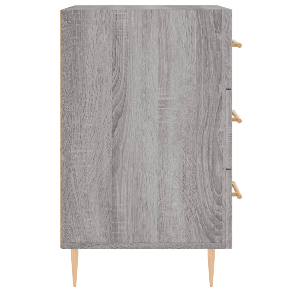 Table de chevet sonoma gris 40x40x66 cm bois d'ingénierie - XIOS