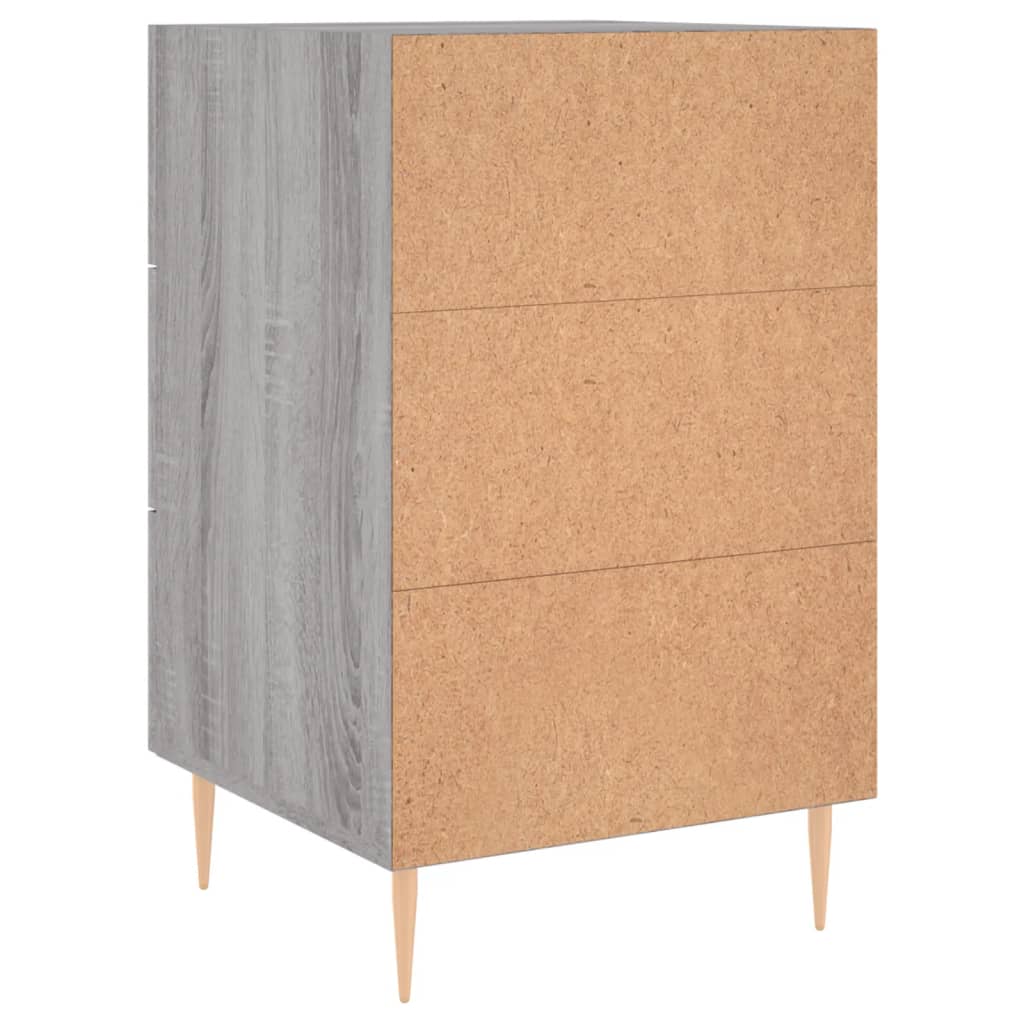 Table de chevet sonoma gris 40x40x66 cm bois d'ingénierie - XIOS