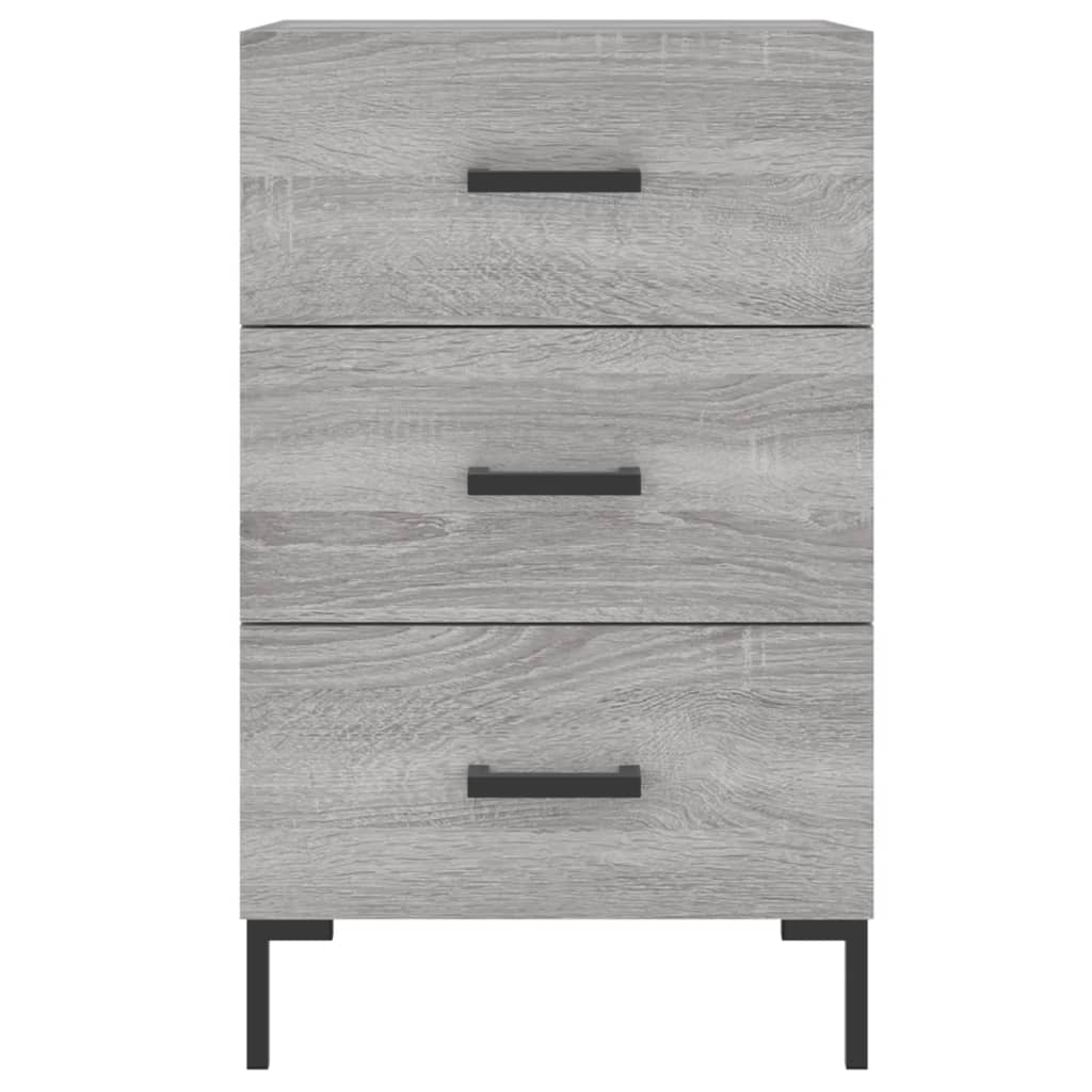 Table de chevet sonoma gris 40x40x66 cm bois d'ingénierie - XIOS