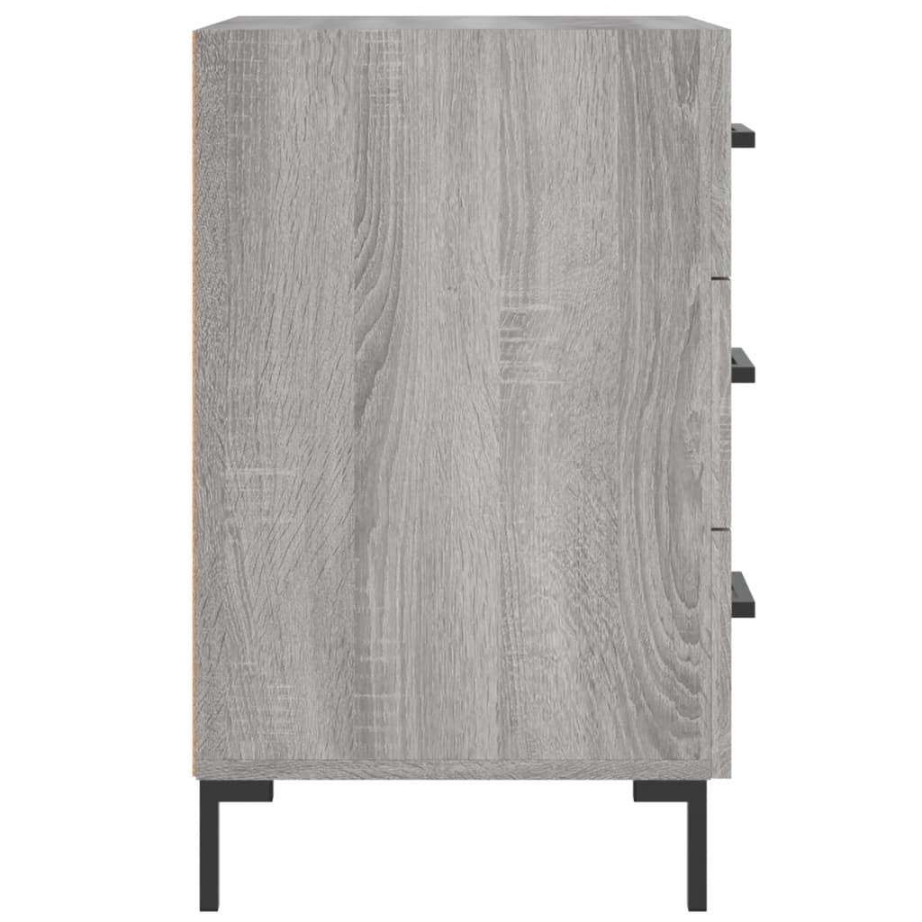 Table de chevet sonoma gris 40x40x66 cm bois d'ingénierie - XIOS