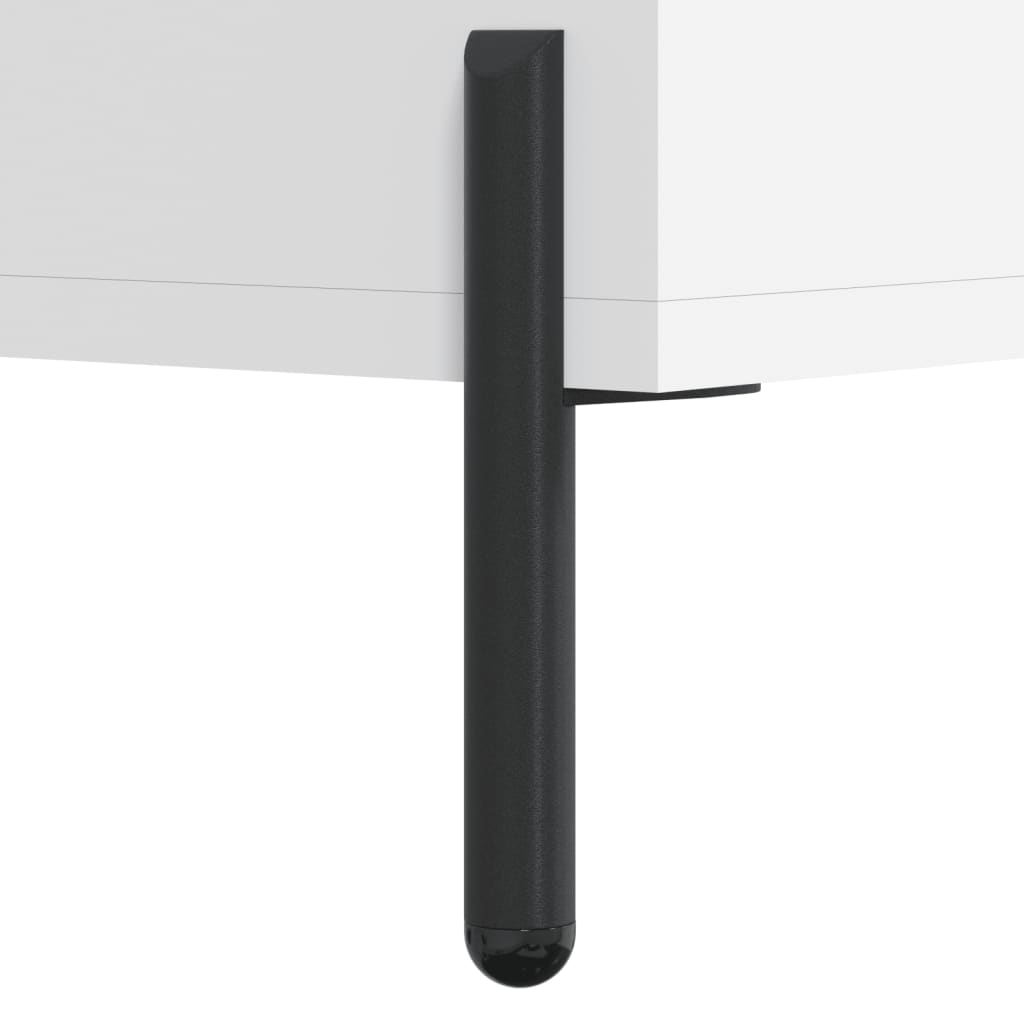 Table de chevet blanc 40x40x66 cm bois d'ingénierie - XIOS