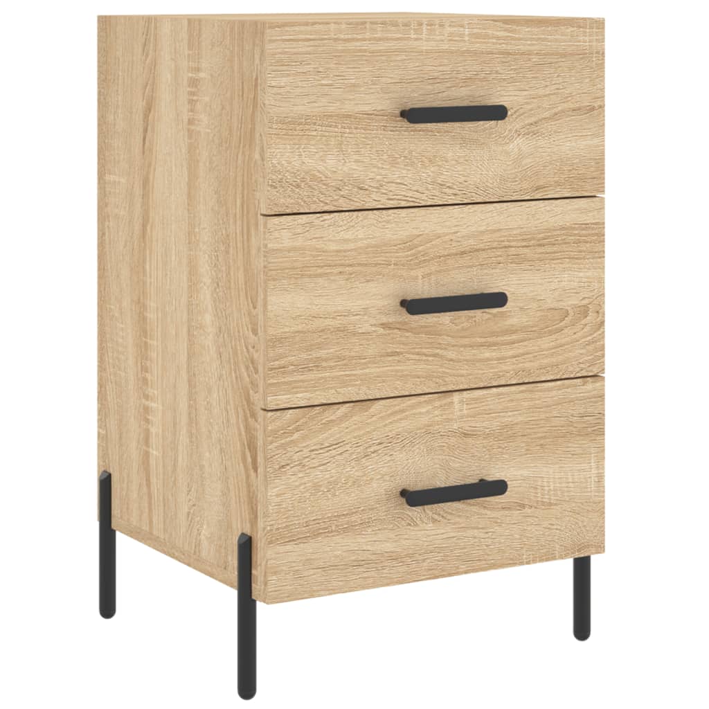 Table de chevet chêne sonoma 40x40x66 cm bois d'ingénierie - XIOS