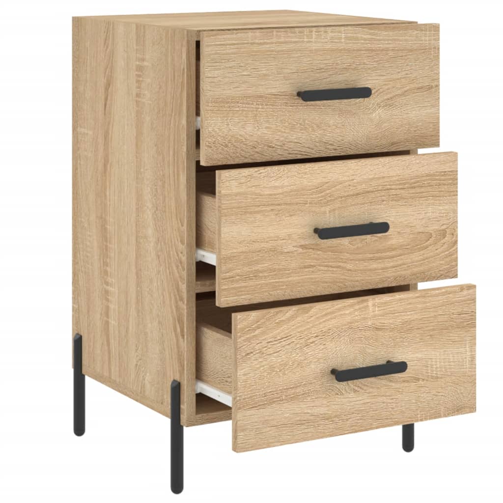 Table de chevet chêne sonoma 40x40x66 cm bois d'ingénierie - XIOS